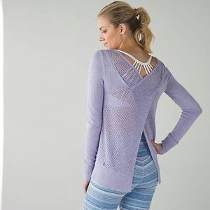 Lululemon Sunset Savasana Pullover size 6 Lavender